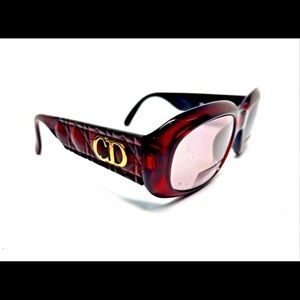 AUTHENTIC CHRISTIAN DIOR VINTAGE RED SUNGLASSES